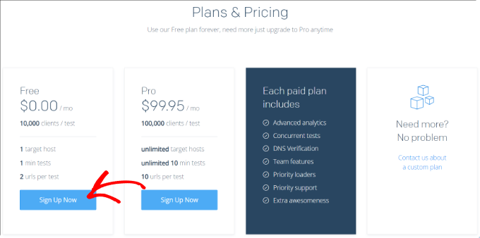 Seleccione un plan de precios para su cargador Seleccione un plan de precios para Loader