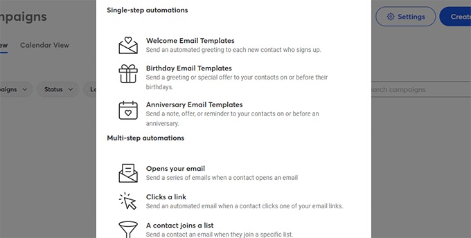 Tipo de automatización del correo electrónico