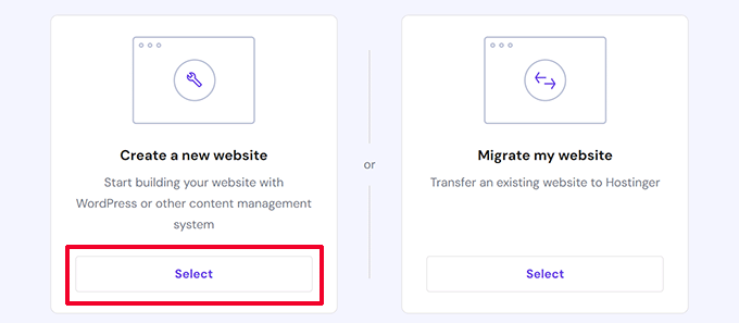 Crear o migrar un sitio web Crear o migrar un sitio web