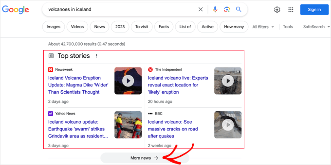 Fragmento destacado de Google Noticias Fragmento destacado de Google Noticias