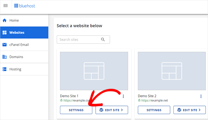 Configuración del sitio Bluehost Configuración del sitio Bluehost