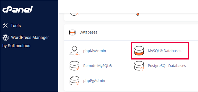 Base de datos MySQL en cPanel Base de datos MySQL en cPanel