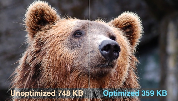 Imágenes optimizadas y no optimizadas en WordPress Imágenes optimizadas y no optimizadas en WordPress